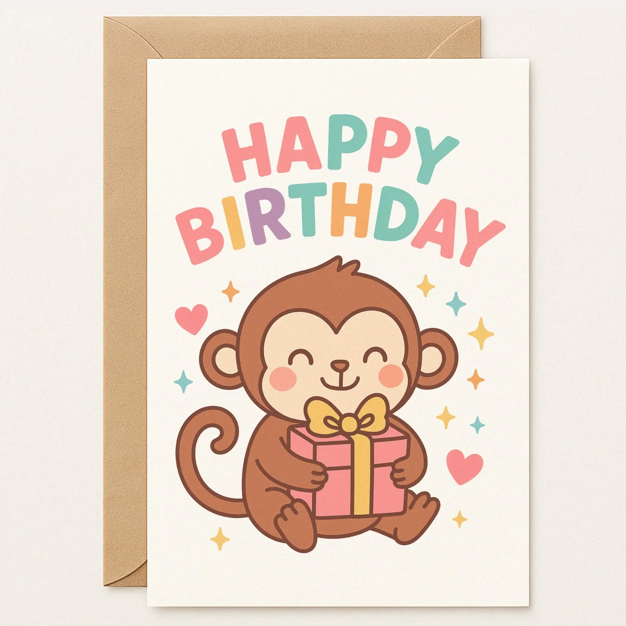Birthday Card – Cheeky Monkey Fun! - Greeting Card Birthday Card – Cheeky Monkey Fun! - Greeting Card