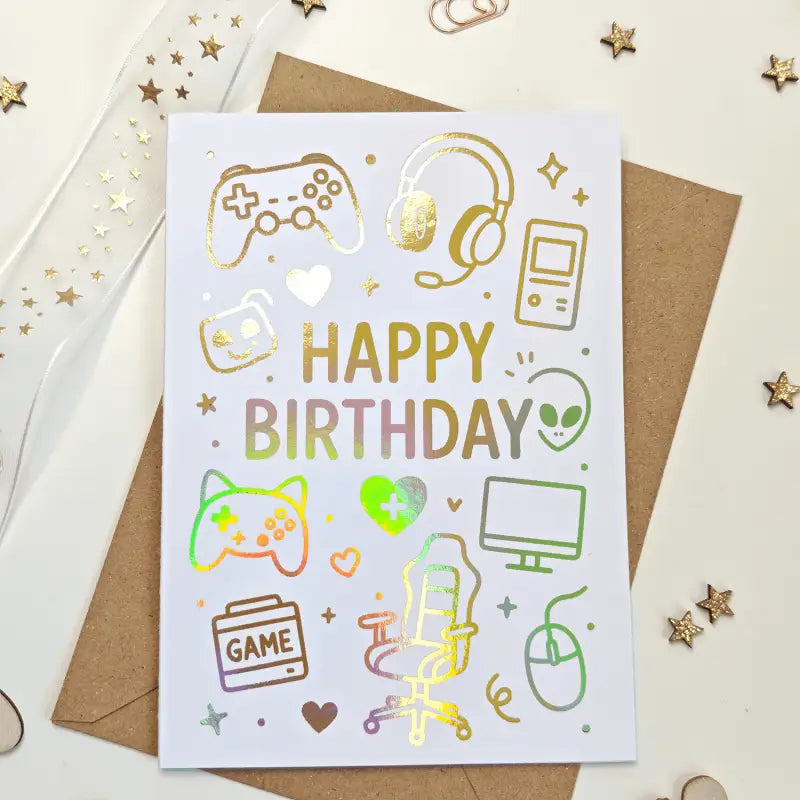 holographic birthday cards Gaming Card, Gold Foil Gift Lamination film:double sided glossy film set_Weiss Schwarz Marvel: Volume 3 The interior offers space One Piece Card Game