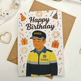 Happy Birthday Garda Síochána Officer - Greeting Card