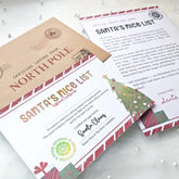 Santa’s Nice List Letter from Santa | Official Certificate Set - Prints