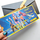 Personalised K-Pop Concert Foil Ticket | Christmas Reveal Gift - Foil Ticket