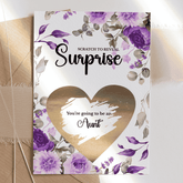 To My Sister – Scratch-Off Pregnancy Reveal Card for Aunt