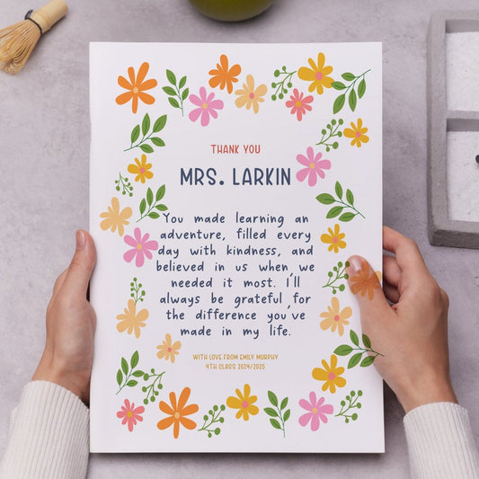 Thoughtful Gifts for the End of the School Year: Celebrate Teachers with Personalised Prints
