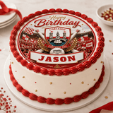 Cork GAA Birthday Edible Cake Topper Corcaigh