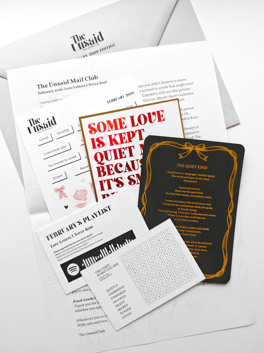 The Unsaid Letter Club - Monthly Subscription