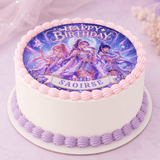 KPop Girl Group Birthday Cake Topper – Pastel Lilac Personalised