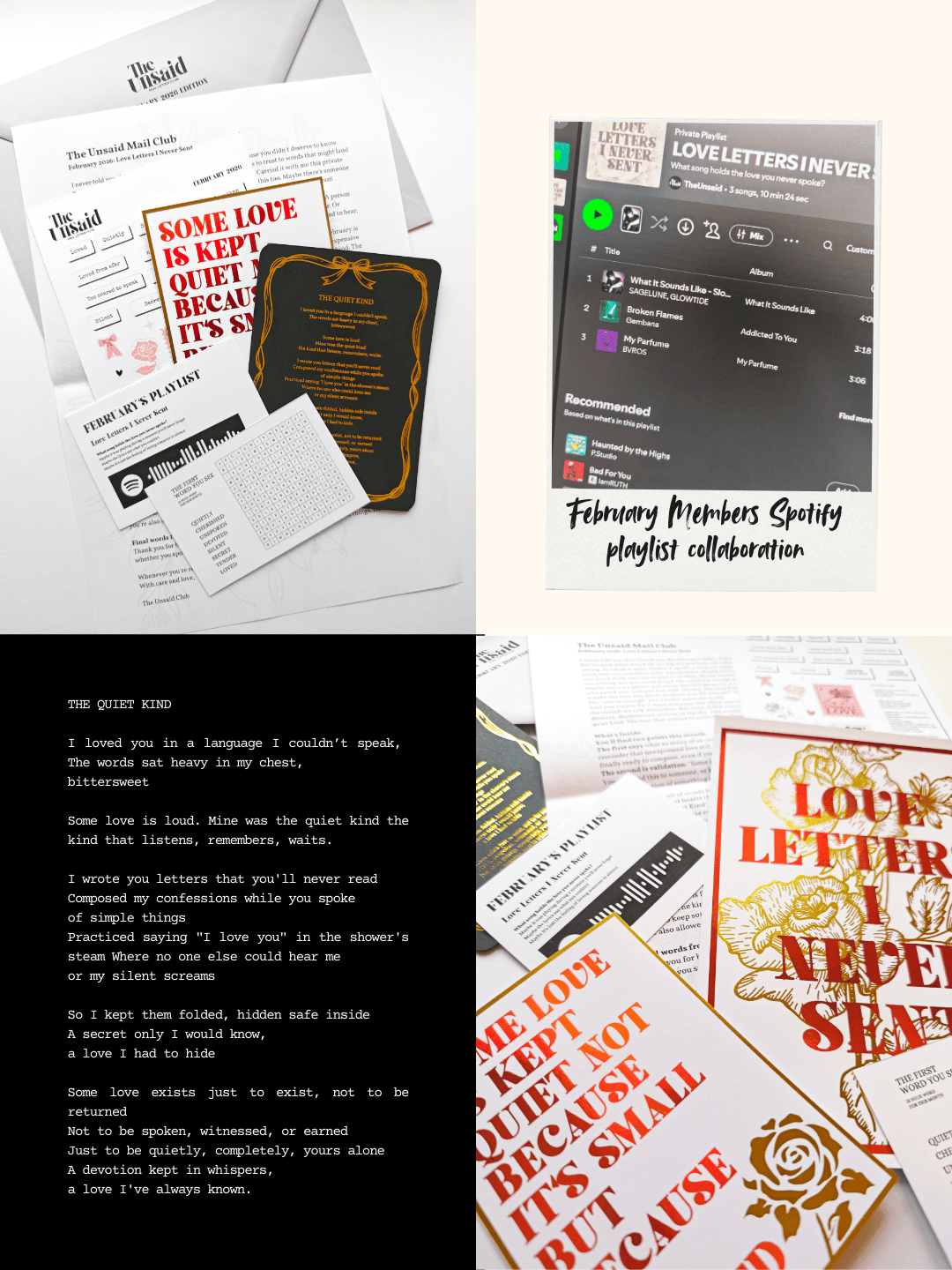 The Unsaid Letter Club - Monthly Subscription