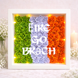 Personalised Irish Flag Shadow Box Frame - Handmade in Ireland