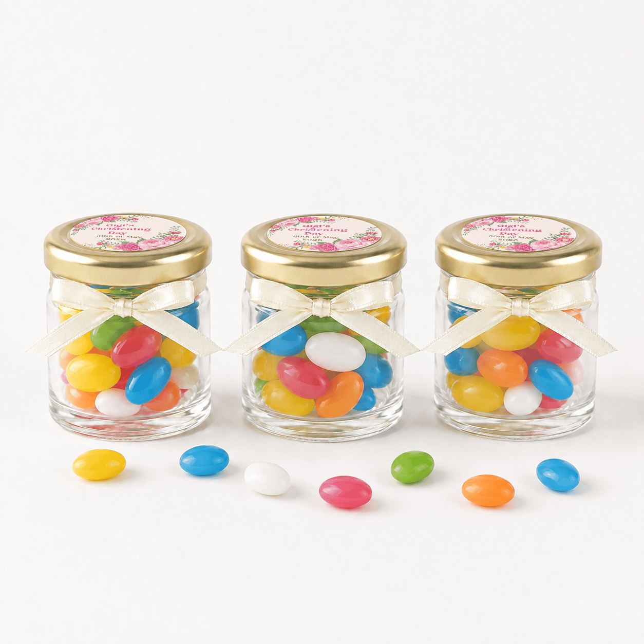 Jar of Joy, Personalised 41ml Mini Glass Party Favours