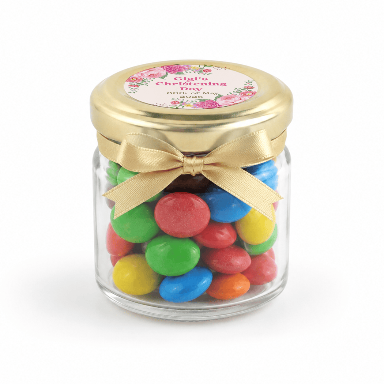 Jar of Joy, Personalised 41ml Mini Glass Party Favours