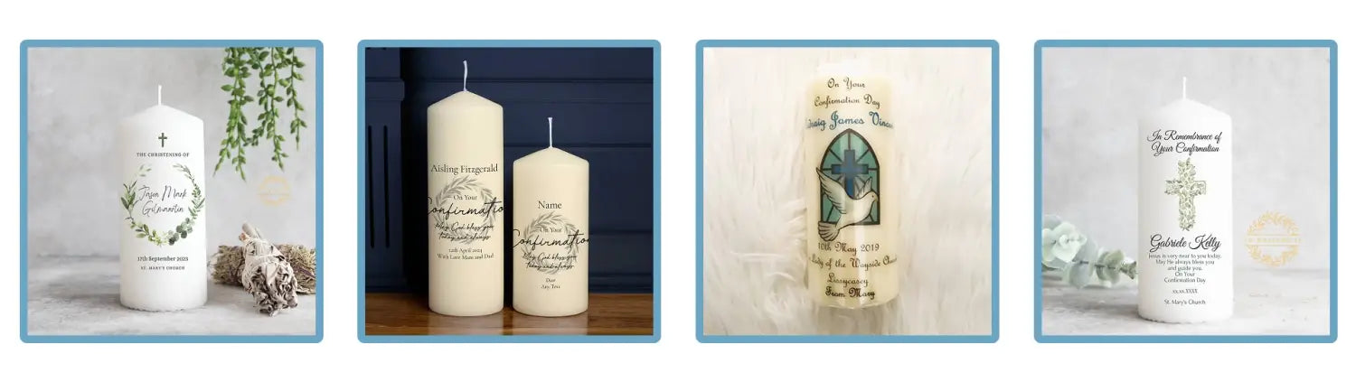 Personalised Confirmation Candles
