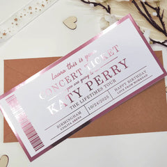 Custom Holographic Foil Event Ticket for Music Fans - Foil Ticket