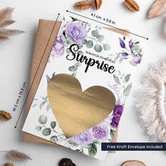 Pregnancy Reveal Card for Sister – Scratch-Off Aunt Surprise