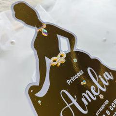 Personalized Princess Foil Card – Custom Royal Event Invitation