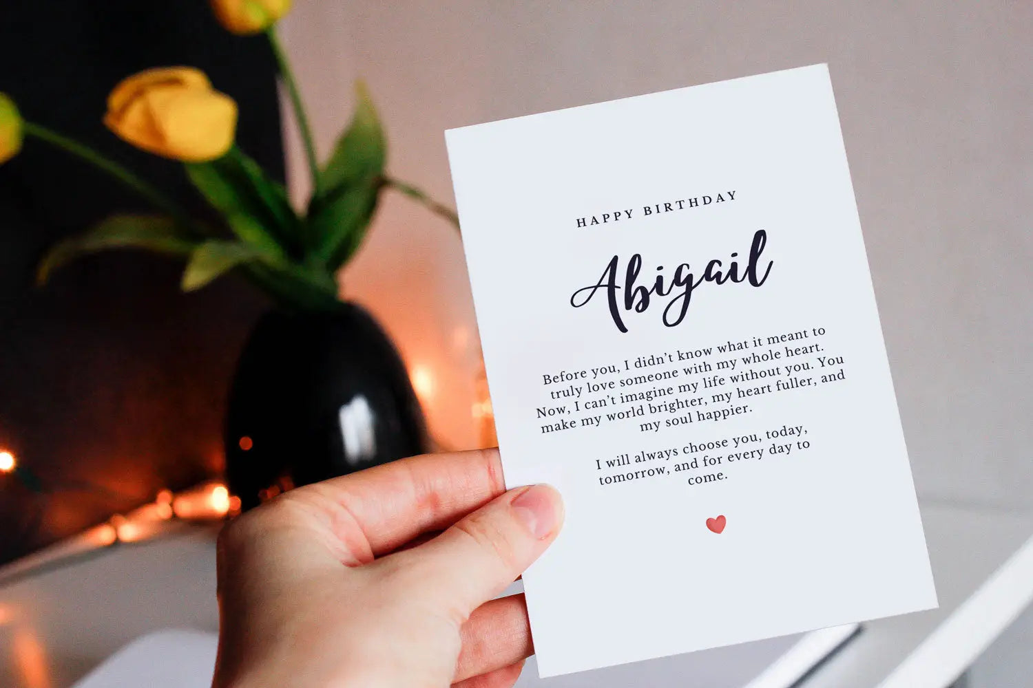Look for local Irish brands like Printarelle, who specialize in handmade, customizable cards. These brands offer unique designs and the ability to add names, special dates, or custom messages, ensuring your card is as unique as your relationship.