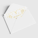 Will You Be My... Gold Foil Wedding Party Card | Bridesmaid Question Card - gold foil, real gold foil, real gold,