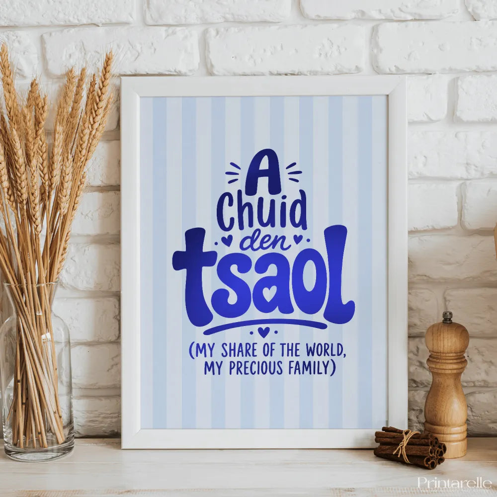 Handmade - Print - A Chuid den Tsaol Irish Language Print | Ireland