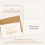 Will You Be My Godfather / Godmother Proposal Card - A5 / Godfather Greeting Card - Printarelle