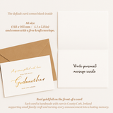 Godparent Proposal Card | Godmother or Godfather Option - A6 / Godmother Greeting Card - Printarelle