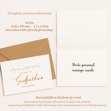 Godparent Proposal Card | Godmother or Godfather Option - A6 / Godfather Greeting Card - Printarelle