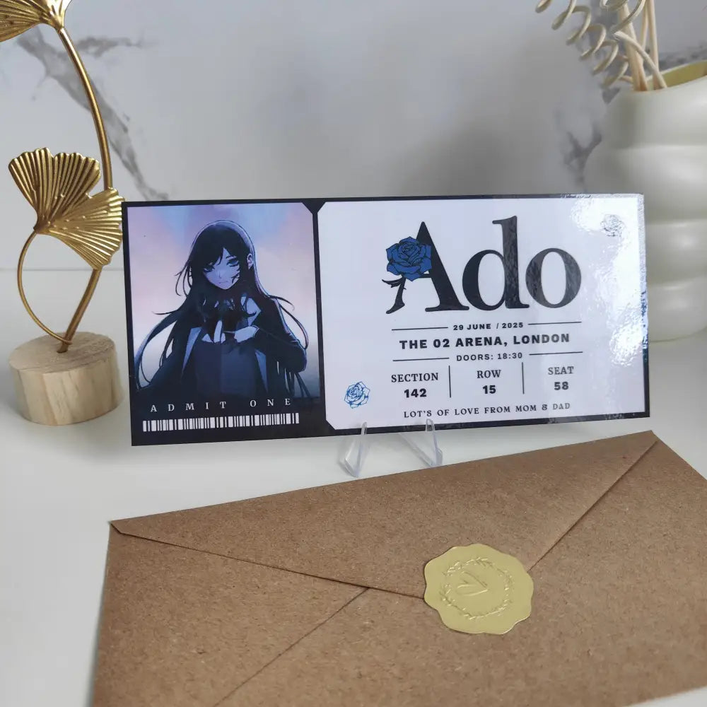 Ado Personalized Laminated Concert Ticket - Laminated Ticket