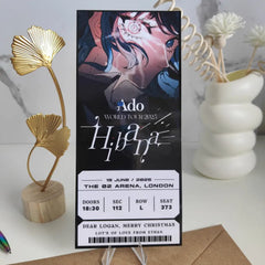 Ado Personalized Laminated Concert Ticket - Variation 3 - Laminated Ticket