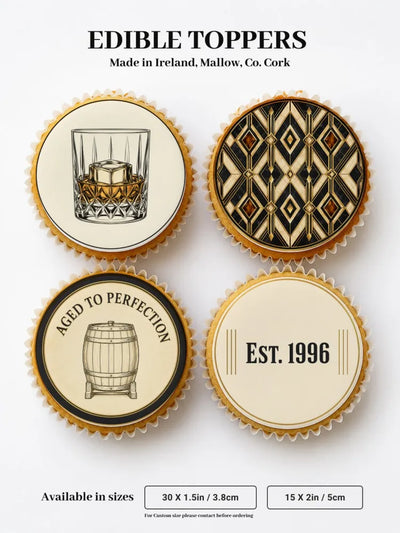Milestone Birthday Cupcake Toppers