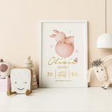 Baby Girl Personalised Baby Name Print - Prints - Printarelle