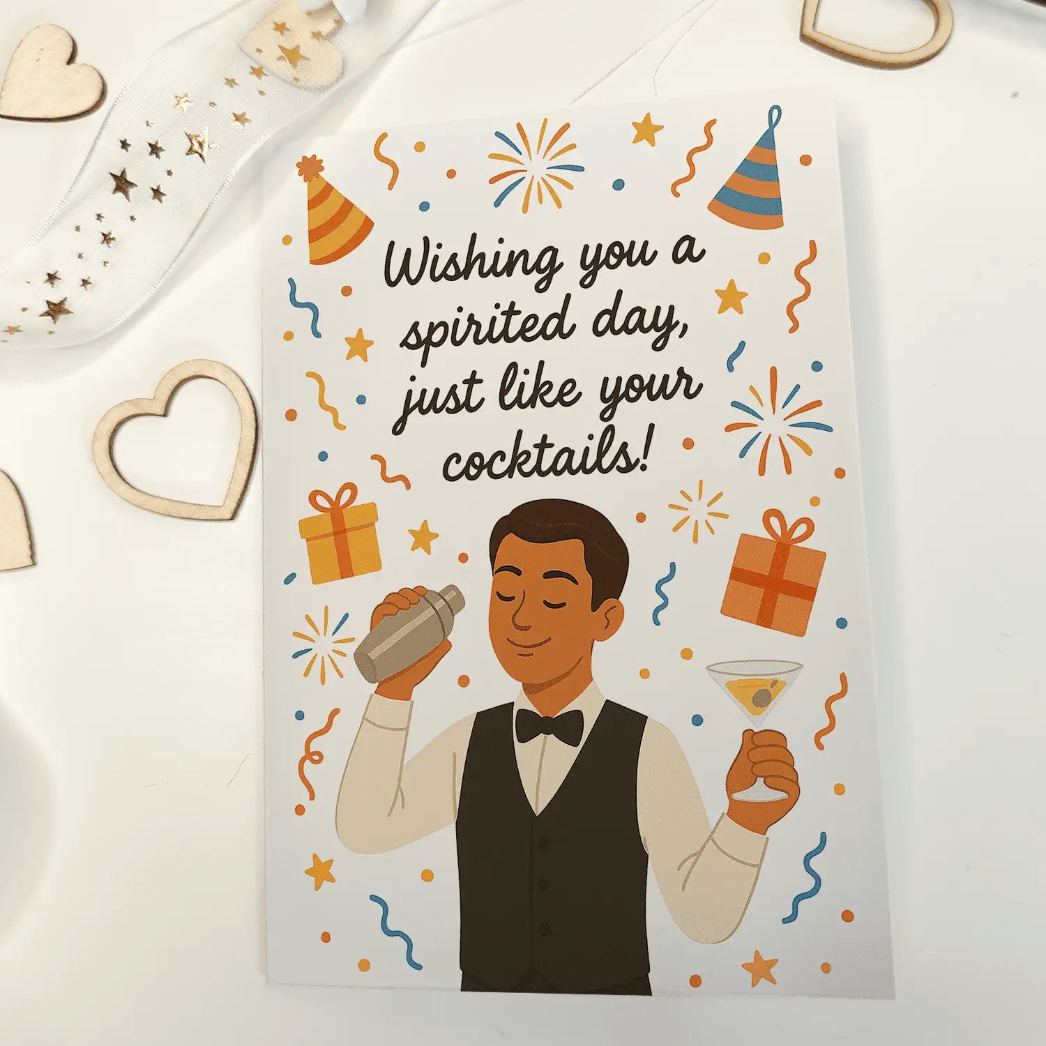 Bartender Happy Birthday Card – Cocktail Cheers - Greeting Card