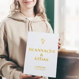 Beannacht & Áthas Irish Gold Foil Print - Prints - Printarelle