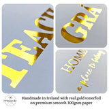 Beannacht & Áthas Irish Gold Foil Print - Prints - Printarelle