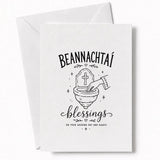 Handmade - Greeting Card - Irish Beannachtaí Wedding Blessings Card | Ireland