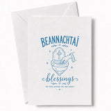 Handmade - Greeting Card - Irish Beannachtaí Wedding Blessings Card | Ireland