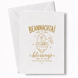 Handmade - Greeting Card - Irish Beannachtaí Wedding Blessings Card | Ireland
