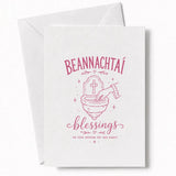 Handmade - Greeting Card - Irish Beannachtaí Wedding Blessings Card | Ireland