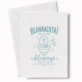 Handmade - Greeting Card - Irish Beannachtaí Wedding Blessings Card | Ireland