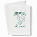 Handmade - Greeting Card - Irish Beannachtaí Wedding Blessings Card | Ireland