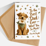 Handmade Greeting Card | Printarelle | Because the dog wanted to say something too. This adorable design features