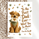 Handmade Greeting Card | Printarelle | Because the dog wanted to say something too. This adorable design features