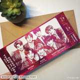 BTS Concert Foil Ticket | Personalised Keepsake Gift - bts concert foil, gift reveal, concert surprise, personalized