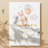 Bunny Personalised Baby Name Print For Nursery - Prints - Printarelle