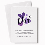 Father's Day Card – Purple Heart Hero Message for Dad
