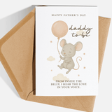 Mouse Design From the Bump Daddy to Be - Father's Day or Birthday Card