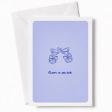 Cheers to You Both | Wedding Congratulations Card - happy couple, wedding card, two illustrated champagne, illustrated