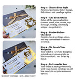 Christmas Dinner Foil Ticket | Personalised Reveal - personalised christmas dinner, christmas dinner foil, dinner foil