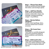 Christmas Disneyland Reveal Ticket - personalised christmas foil, disneyland reveal, holiday reveal, personalized foil