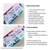 Christmas Disneyland Reveal Ticket - personalised christmas foil, disneyland reveal, holiday reveal, personalized foil