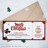 Christmas Foil Scratch-Off Ticket - personalised christmas, christmas foil scratch-off, foil ticket, personalized foil
