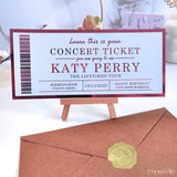 Custom Holographic Foil Event Ticket for Music Fans - Foil Ticket