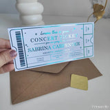 Personalized Foil Concert Ticket | Custom Music Gift - Foil Ticket